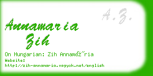 annamaria zih business card